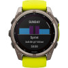 Garmin Fenix 8 47mm Solar Sapphire Titanium w. Amp Yellow/Graphite Silicone Band (010-02906-20/21)