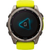 Garmin Fenix 8 47mm Solar Sapphire Titanium w. Amp Yellow/Graphite Silicone Band (010-02906-20/21)