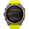 Garmin Fenix 8 51mm Solar Sapphire Titanium w. Amp Yellow/Graphite Silicone Band (010-02907-20/21)