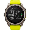 Garmin Fenix 8 51mm Solar Sapphire Titanium w. Amp Yellow/Graphite Silicone Band (010-02907-20/21)