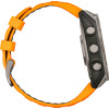 Garmin Fenix 8 51mm AMOLED Sapphire Titanium w. Spark Orange/Graphite Silicone Band (010-02905-10/11/53)