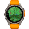 Garmin Fenix 8 51mm AMOLED Sapphire Titanium w. Spark Orange/Graphite Silicone Band (010-02905-10/11/53)