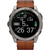 Garmin Fenix 8 51mm AMOLED Sapphire Carbon grey DLC w. Chestnut Leather Band (010-02905-40)