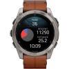 Garmin Fenix 8 51mm AMOLED Sapphire Carbon grey DLC w. Chestnut Leather Band (010-02905-40)