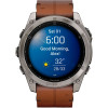 Garmin Fenix 8 51mm AMOLED Sapphire Carbon grey DLC w. Chestnut Leather Band (010-02905-40)