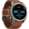 Garmin Fenix 8 51mm AMOLED Sapphire Carbon grey DLC w. Chestnut Leather Band (010-02905-40)