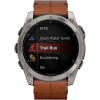 Garmin Fenix 8 51mm AMOLED Sapphire Carbon grey DLC w. Chestnut Leather Band (010-02905-40)