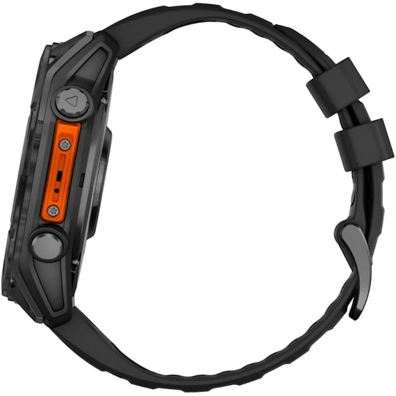 Garmin Fenix 8 51mm AMOLED Slate Gray with Black Silicone Band (010-02905-00)