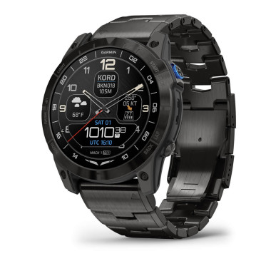 Garmin D2 Mach 1 Pro with Vented Titanium Bracelet (010-02804-80/81)