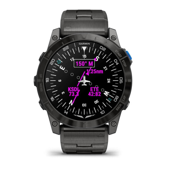 Garmin D2 Mach 1 Pro with Vented Titanium Bracelet (010-02804-80/81)