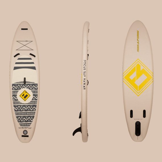 Сапборд Focus Sup Hawaii ISUP-R 11'6"х33" Grey — надувна дошка для САП серфінгу, sup board