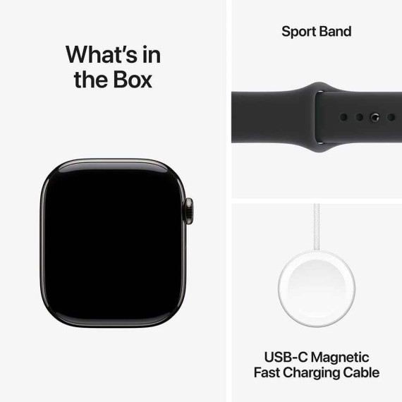 Apple Watch Ultra 3 GPS + Cellular 49mm Black Tit. Case w. Black Ocean Band (MF0J4)