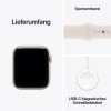 Apple Watch SE 3 GPS 44mm Starlight Alu. Case w. Starlight S. Band - M/L (MEHJ4)