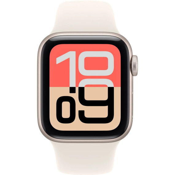 Apple Watch SE 3 GPS 44mm Starlight Alu. Case w. Starlight S. Band - M/L (MEHJ4)