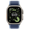 Apple Watch Ultra 3 GPS + Cellular 49mm Natural Tit. Case w. Blue/Bright Blue Trail Loop - S/M (MEWR4)
