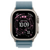 Apple Watch Ultra 3 GPS + Cellular 49mm Natural Tit. Case w. Light Blue Alpine Loop - Medium (MEWM4)