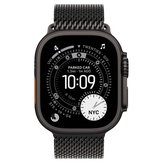 Apple Watch Ultra 3 GPS + Cellular 49mm Black Tit. Case w. Black Tit. Milanese Loop - Large (MF1T4)