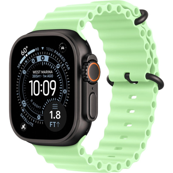 Apple Watch Ultra 3 GPS + Cellular 49mm Black Tit. Case w. Neon Green O. Band (MF254+MGCL4)