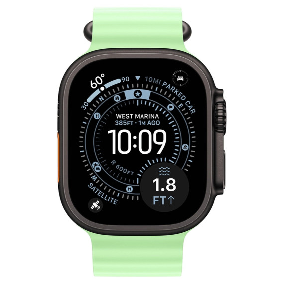Apple Watch Ultra 3 GPS + Cellular 49mm Black Tit. Case w. Neon Green O. Band (MF254+MGCL4)