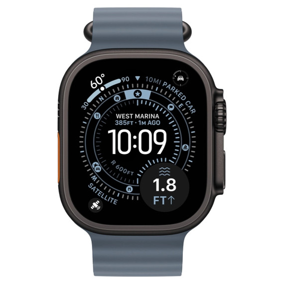 Apple Watch Ultra 3 GPS + Cellular 49mm Black Tit. Case w. Anchor Blue O. Band (MF254+MGCJ4)