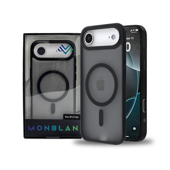 Чохол Monblan для iPhone 17 Air [MMMt17A] Magnetic Matte Series (Black)