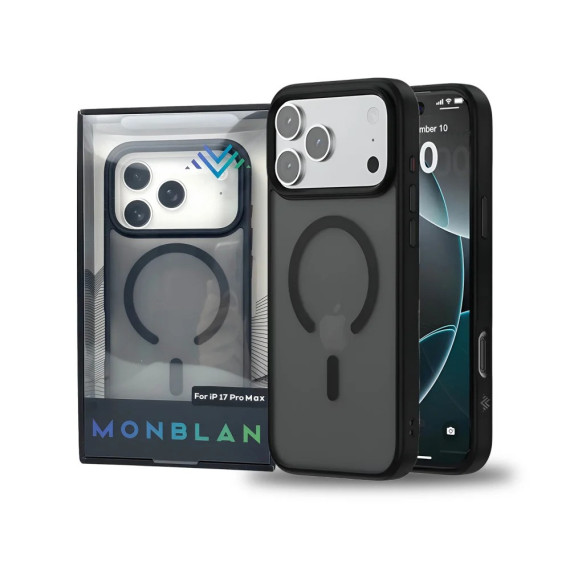 Чохол Monblan для iPhone 17 Pro Max [MMMt17PM] Magnetic Matte Series (Black)