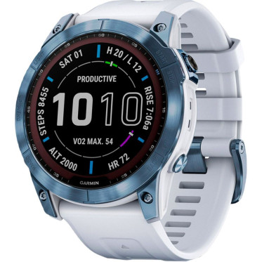 Garmin Fenix 7X Sapphire Solar M. Blue DLC Titanium w. Whitestone Band (010-02541-14/15) Б/У