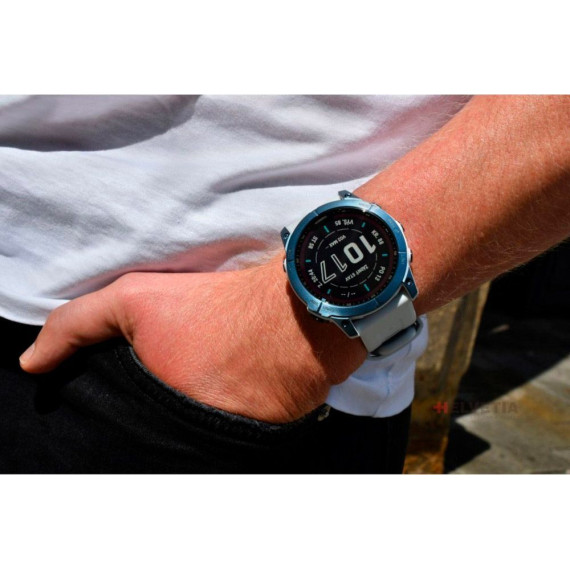 Garmin Fenix 7X Sapphire Solar M. Blue DLC Titanium w. Whitestone Band (010-02541-14/15) Б/У
