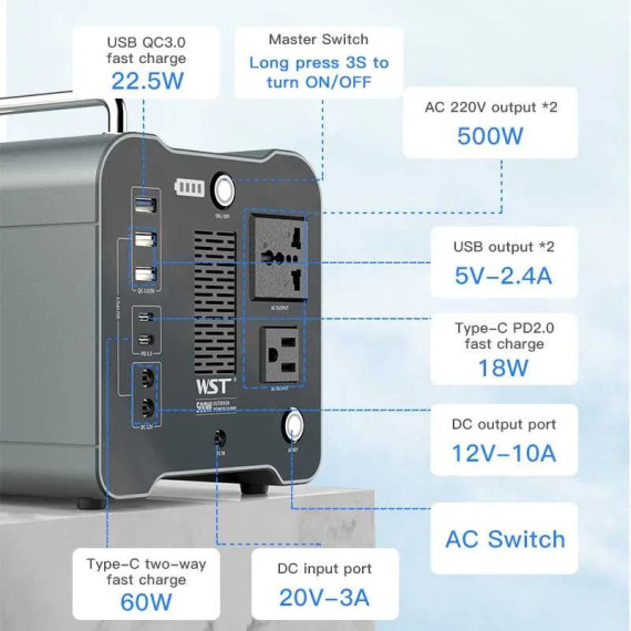 Зарядная станция WST P500s1 500W