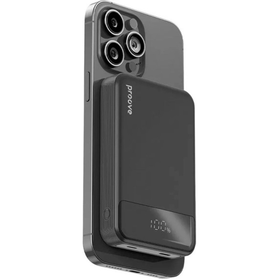 Зовнішній акумулятор (павербанк) Proove 10000mAh Hoodman Magnetic 20W Black (PBH120010001)