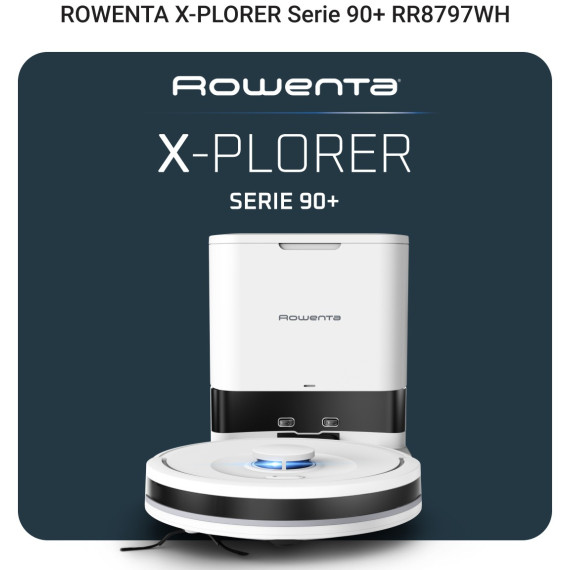 Робот-пилосос з вологим прибиранням Rowenta X-Plorer Serie 90+ RR8797WH