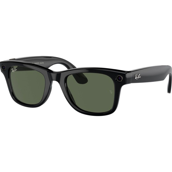 Ray-Ban Meta Wayfarer Gen 2 Standard Shiny Black Frame / G-15 Green Lenses (RW4012 601/71 50-22)
