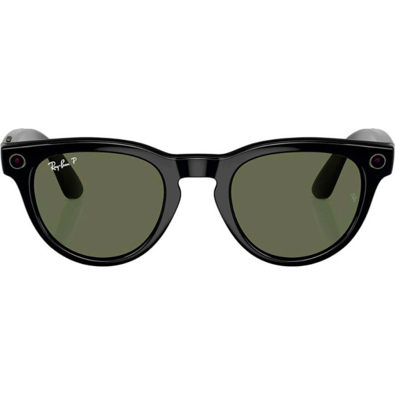 Ray-Ban Meta Headliner Gen 2 Low Bridge Fit Standard Shiny Black Frame/G-15 GreenLenses RW4013F 601/71 51-23