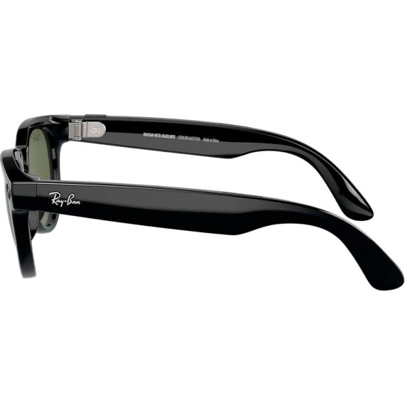 Ray-Ban Meta Headliner Gen 2 Low Bridge Fit Standard Shiny Black Frame/G-15 GreenLenses RW4013F 601/71 51-23