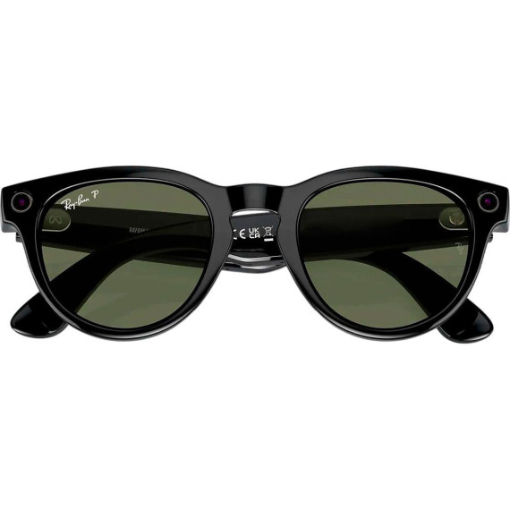 Ray-Ban Meta Headliner Gen 2 Low Bridge Fit Standard Shiny Black Frame/G-15 GreenLenses RW4013F 601/71 51-23