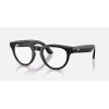 Ray-Ban Meta Headliner Gen2 HighBridge Fit Shiny Black/Clear-Graphite Green Transitions RW4013 601/1M 50-23