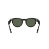 Ray-Ban Meta Headliner Gen2 HighBridge Fit Shiny Black/Clear-Graphite Green Transitions RW4013 601/1M 50-23