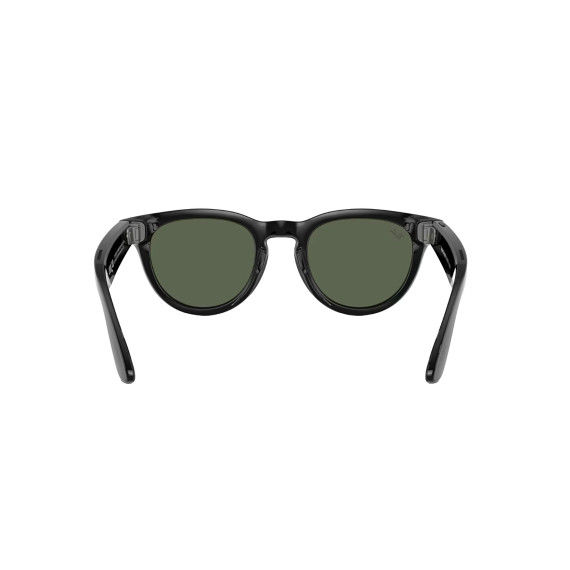 Ray-Ban Meta Headliner Gen2 HighBridge Fit Shiny Black/Clear-Graphite Green Transitions RW4013 601/1M 50-23