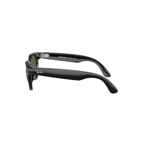 Ray-Ban Meta Headliner Gen2 HighBridge Fit Shiny Black/Clear-Graphite Green Transitions RW4013 601/1M 50-23