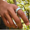 Oura Ring 4 Ceramic Tide Size 7 (JZ90-57461-07)
