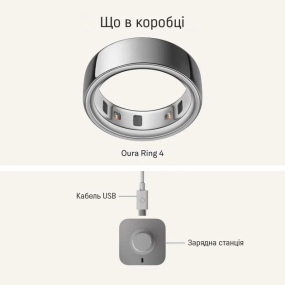 Oura Ring 4 Silver Size 10 (JZ90-54217-10)