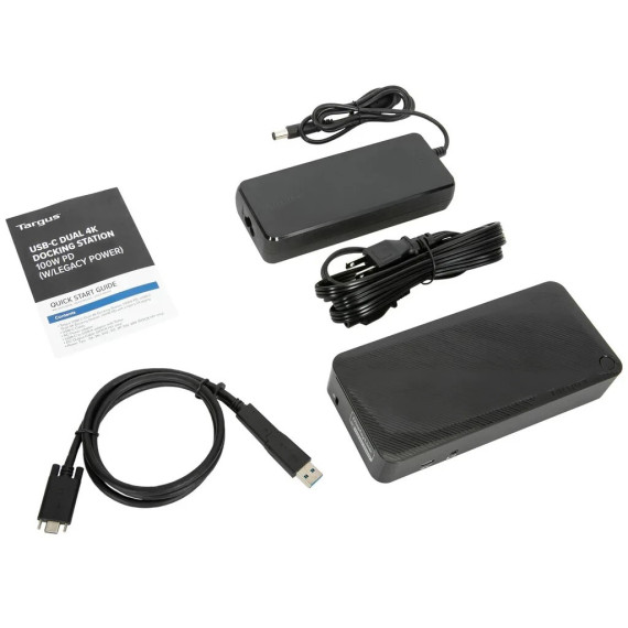 Док-станція Targus USB-C Dual 4K Docking Station 100W PD (DOCK182-A1)