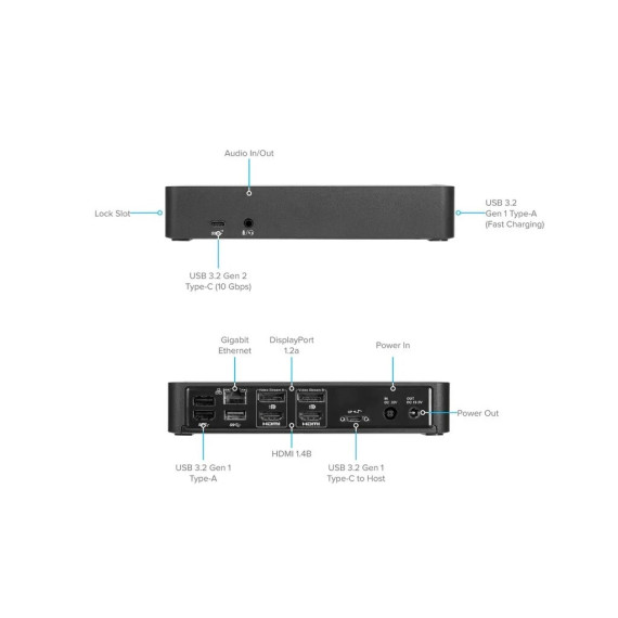 Док-станція Targus USB-C Dual 4K Docking Station 100W PD (DOCK182-A1)