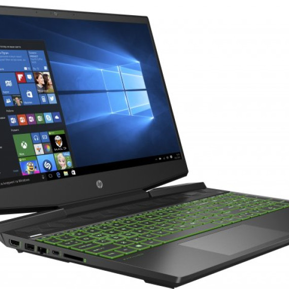 HP Pavilion Gaming 15-dk2023ua Shadow Black/Green Chrome (4F766EA)