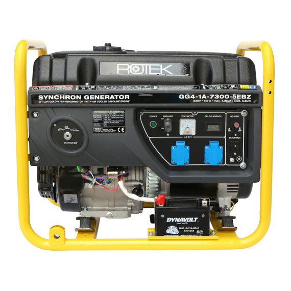 Бензиновий генератор ROTEK GG4-1A-7300-5EBZ 220V 50Hz (1 фаза) 7,3 kW (GEN234)