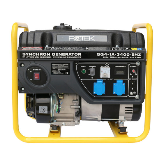 Бензиновий генератор ROTEK GG4-1-3400-5HZ 220V 50Hz (1 фаза) 3,4 kW (GEN233)