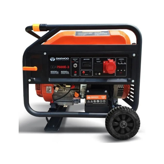 Бензиновый генератор Daewoo Power GDA 7500E-3