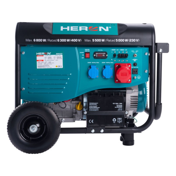 Бензиновый генератор Heron 15HP 6,8kW/8,5kVA (8896420)