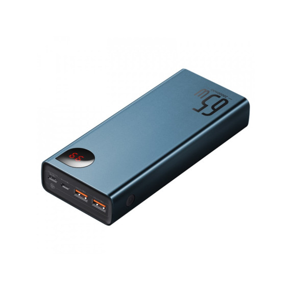 Внешний аккумулятор (павербанк) Baseus Adaman Metal Digital Display Quick Charge Power Bank 65W 20000mAh Blue (PPIMDA-D03)