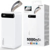 WK Minre 50000mAh Digital Display Power Bank White (WP-283)